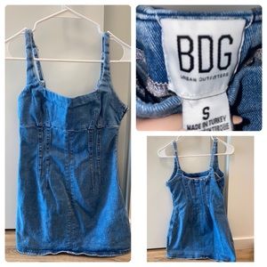 Worn once UO denim mini dress!
